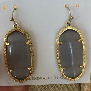 Kendra Scott earrings. Silver and gold.